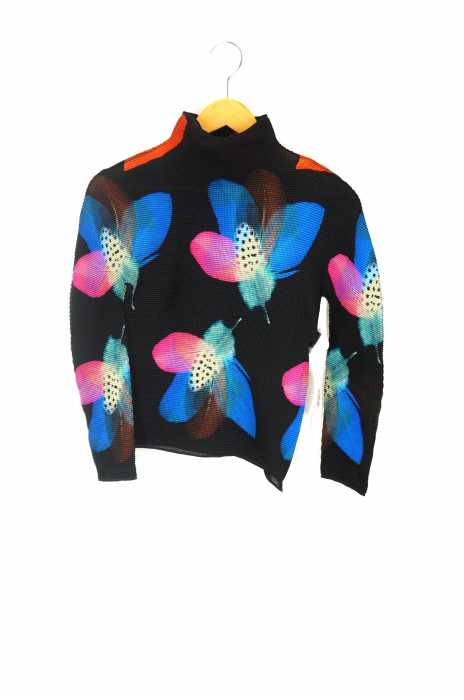 me ISSEY MIYAKE（ミー イッセイミヤケ） 総柄プリーツトップス レディース トップス