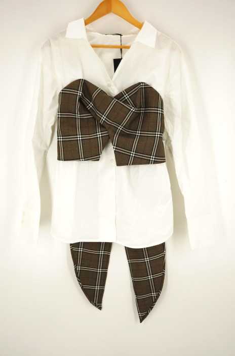 EMODA （エモダ） 19SS DOCKING BISTIER SH ドッキングビスチェシャツ レディース トップス