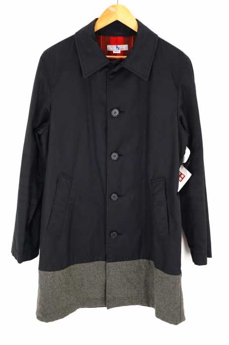 BEAUTY & YOUTH UNITED ARROWS (ビューティーアンドユースユナイテッドアローズ) 切替ステンカラーコート メンズ アウター