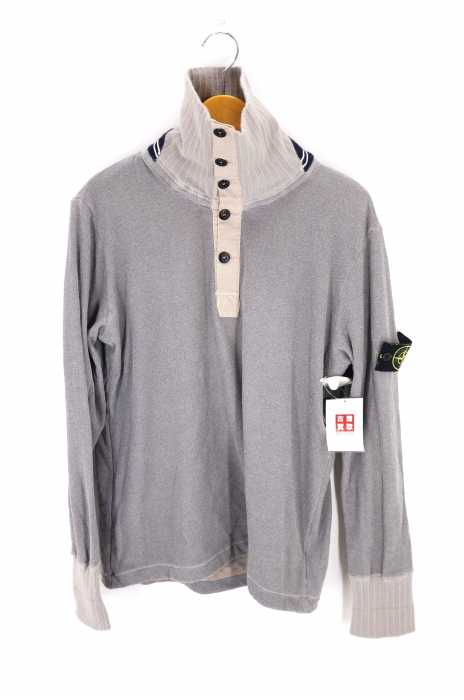 STONE ISLAND （ストーンアイランド） ハイネックリブカットソー メンズ トップス