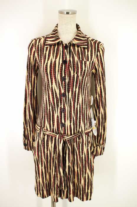 DIANE VON FURSTENBERG (ダイアンフォンファステンバーグ) 総柄シルクワンピース レディース ワンピース