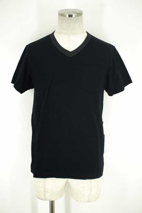 Sacai(サカイ) Vネック切替ポケットTシャツ メンズ トップス
