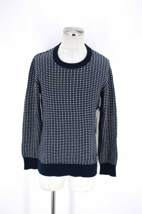 BURBERRY BLACK LABEL （バーバリーブラックレーベル） 総柄ニット メンズ トップス