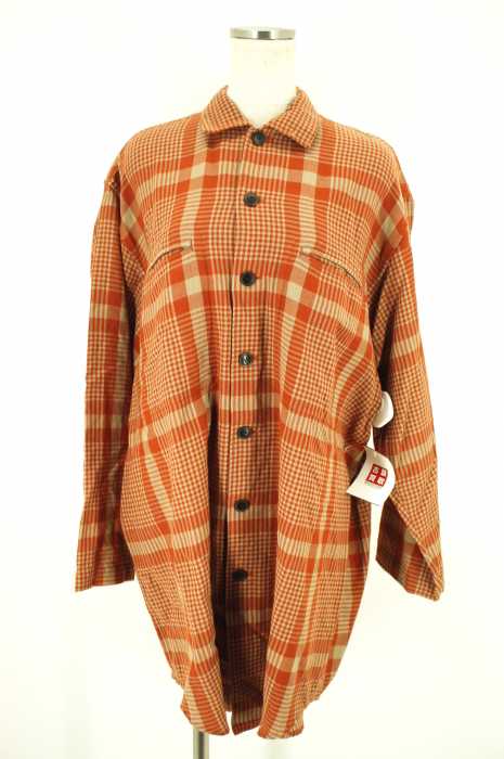 tricot COMME des GARCONS（トリココムデギャルソン） AD1994 オーバーサイズウールチェックシャツ レディース トップス