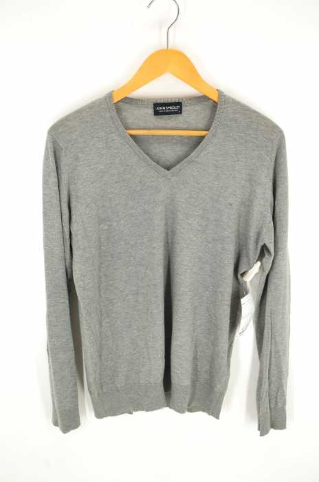 JOHN SMEDLEY （ジョンスメドレー） Vネックコットンニット メンズ トップス