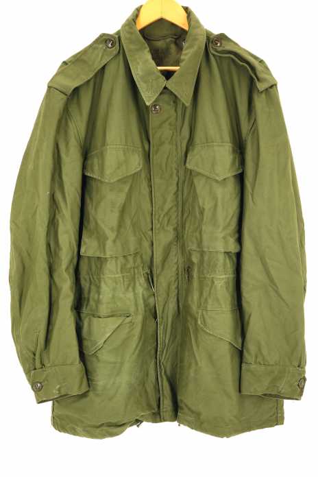 USED古着  （ユーズドフルギ） M-1943   M-43   55-J-610-25   CONMARジップ  フィールドジャケット  ミリタリーコート メンズ アウター