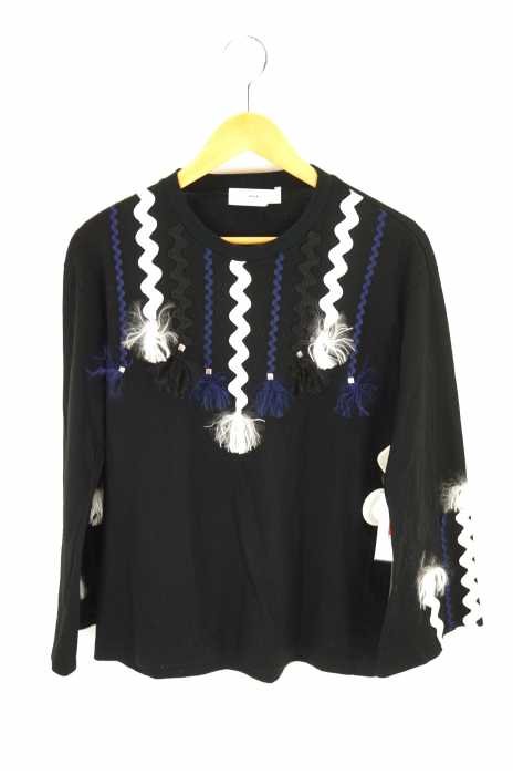 TOGA PULLA （トーガプルラ） ベルスリーブフリンジTシャツ レディース  