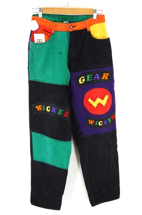 WICKED（ウィキッド） マルチカラー切替デニム メンズ パンツ