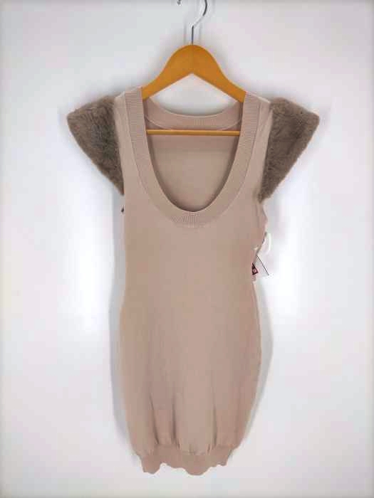 eve46(エヴェフォーティシックス) 21AW Shoulder Fur Knit One piece レディース ワンピース