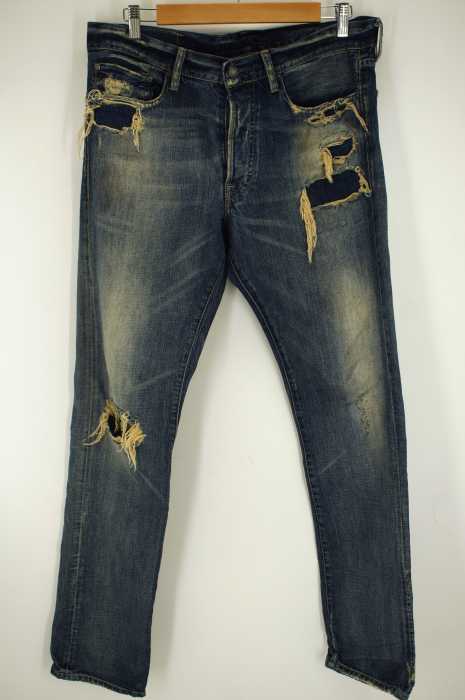 DENIM & SUPPLY RALPH LAUREN （デニムアンドサプライ ラルフローレン） ダメージリペア加工デニムパンツ メンズ パンツ