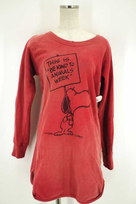 JACKSON MATISSE (ジャクソンマティス) VINTAGE SNOOPY ヴィンテージ加工スウェットワンピ レディース トップス