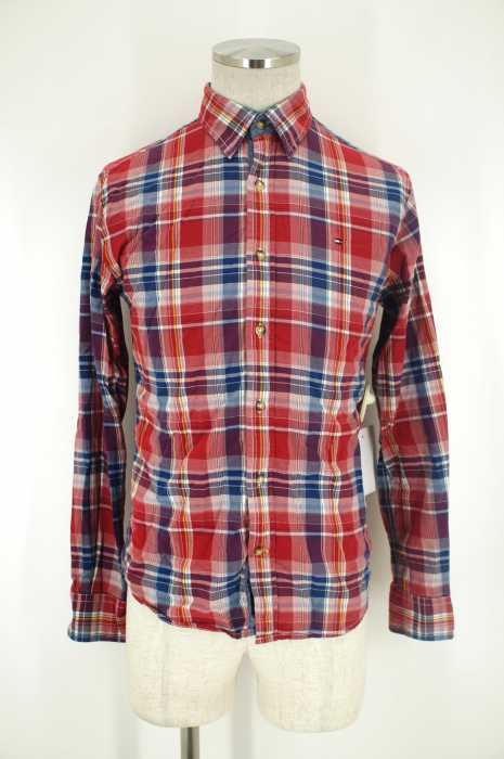 TOMMY HILFIGER (トミーヒルフィガー) チェック柄切替シャツ メンズ トップス