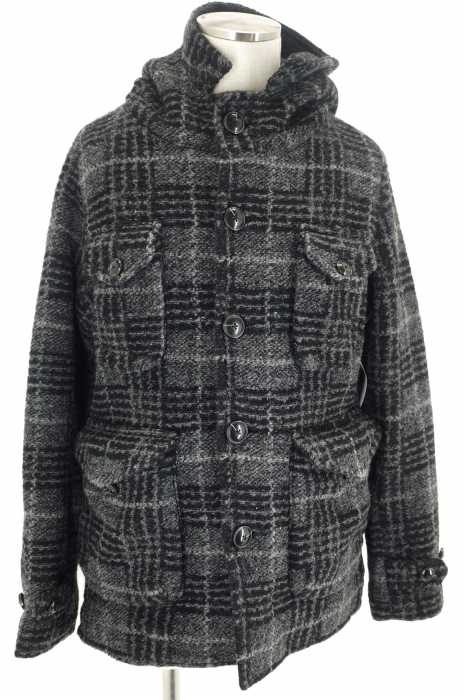 291295＝HOMME （291295オム） スライバーフーデットショートコート メンズ アウター