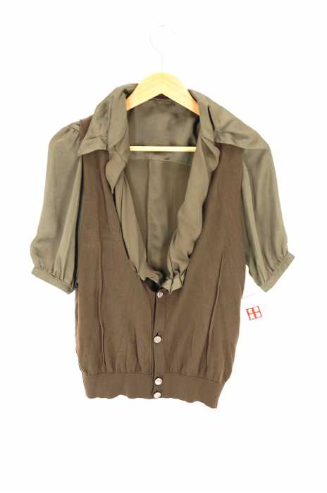 UNDERCOVER（アンダーカバー） コンビネーション ニットカーディガン ドッキング レディース トップス