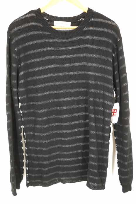 DIET BUTCHER SLIM SKIN（ダイエットブッチャースリムスキン） 18SS Border knit pullover  ボーダーコットンニット メンズ トップス