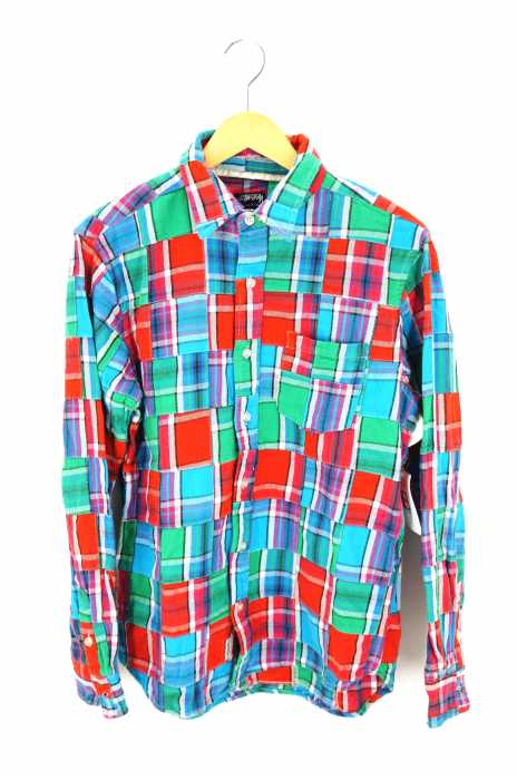 STUSSY (ステューシー) パッチワークチェックシャツ メンズ トップス