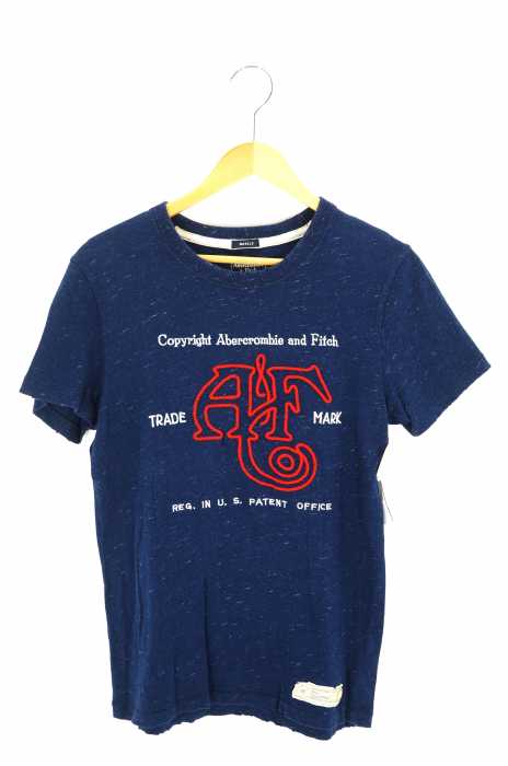 Abercrombie & Fitch（アバクロンビーアンドフィッチ） ネップ加工刺繍半袖Tシャツ メンズ トップス