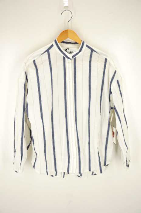 BLACK by moussy（ブラックバイマウジー） back slit stripe sh バックスリットストライプシャツ レディース トップス