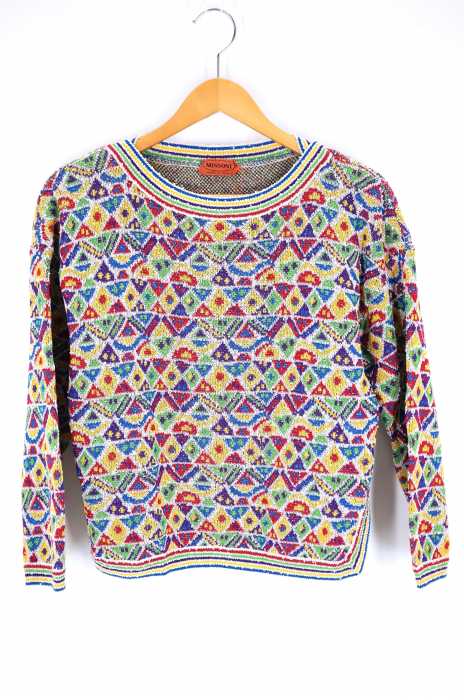 MISSONI（ミッソーニ） マルチカラーグラフィック　クルーネックニット レディース トップス