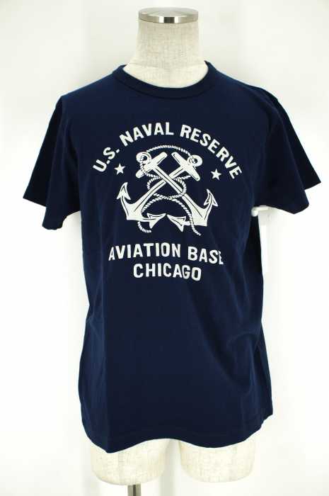 BUZZ RICKSONS（バズリクソンズ） US NAVAL RESERVE プリントTシャツ メンズ トップス