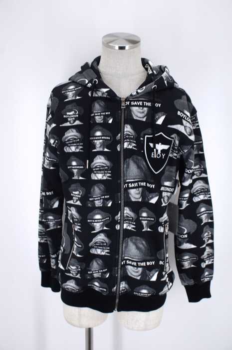 BOY LONDON （ボーイロンドン） 総柄ジップアップパーカー メンズ トップス