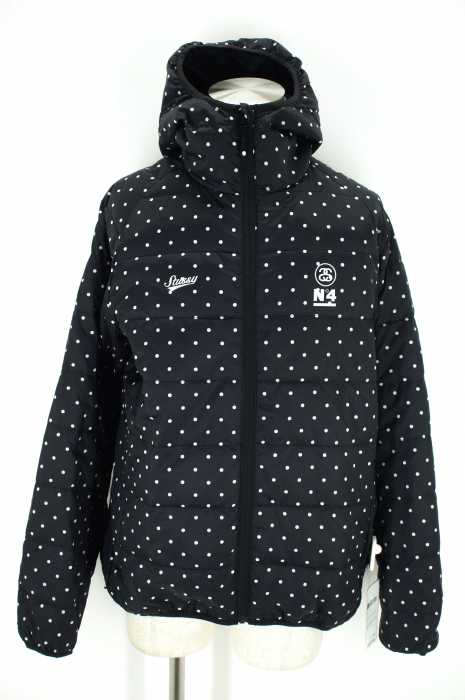 STUSSY ステューシー 水玉 ブルゾン フリースジャケット リバーシブル M ステューシー ジャケット STUSSY メンズ Sherpa Reversible ( stussy JKT シェルパ フリースジャケット  FLEECE JACKET アウター 男性用 118529 USAモデル 正規 )