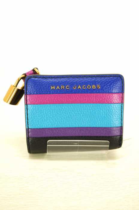 MARC JACOBS(マークジェイコブス) THE GRINDグラインド カラーブロックド ミニ コンパクト ウォレット レディース 財布・ケース
