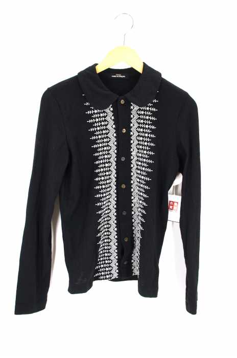 tricot COMME des GARCONS （トリココムデギャルソン） AD1997 フロントボタン刺繍シャツ レディース トップス