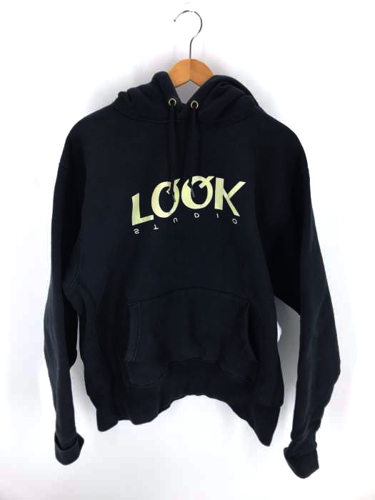 LQQK STUDIO（ルックスタジオ） ロゴプリントプルオーバーパーカー メンズ トップス