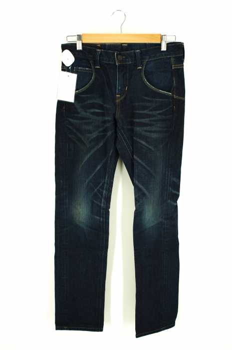 Lee （リー） ユーズド加工ストレートデニムパンツ メンズ パンツ