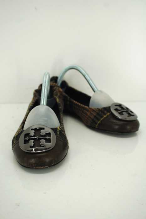 TORY BURCH（トリーバーチ） チェック柄フラットシューズ レディース シューズ
