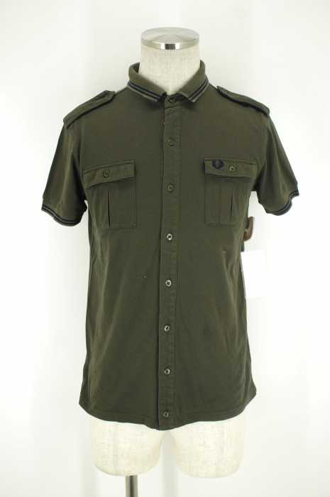 FRED PERRY (フレッドペリー) エポレット付き半袖シャツ メンズ トップス