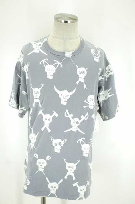 STUSSY (ステューシー) ポップスカル総柄Tシャツ カットソー メンズ トップス