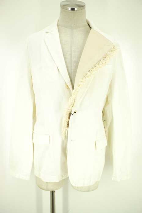 Sacai (サカイ) ラッフルパネル デニムブレザー メンズ アウター