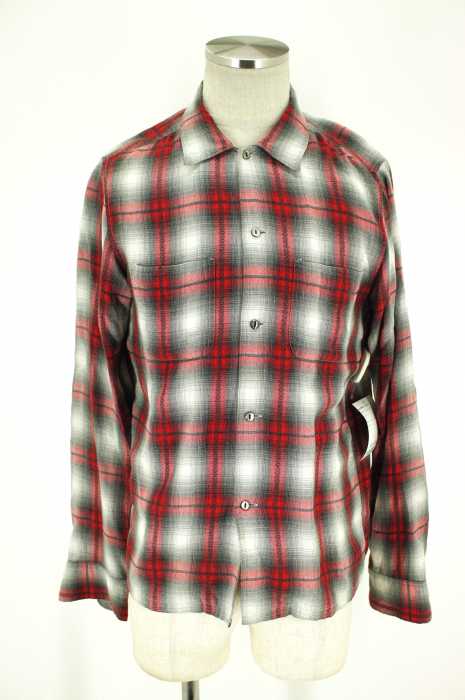 Rags MCGREGOR （マクレガー） 猫目ボタンオンブレチェックシャツ