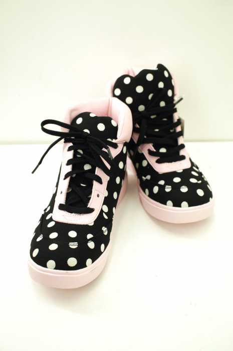 MILK （ミルク） LOVE BEAR SNEAKERS ドットハイカット レディース シューズ