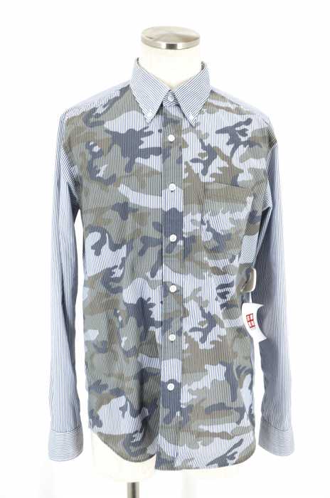SOPHNET. (ソフネット) CAMOUFLAGE OVER PRINT B.D SHIRT メンズ トップス