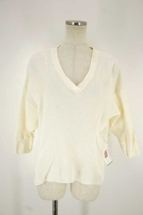6(ROKU) BEAUTY&YOUTH UNITED ARROWS (ロクビューティーアンドユースユナイテッドアローズ) THERMAL V NECK 6SLEEV サーマル レディース トップス