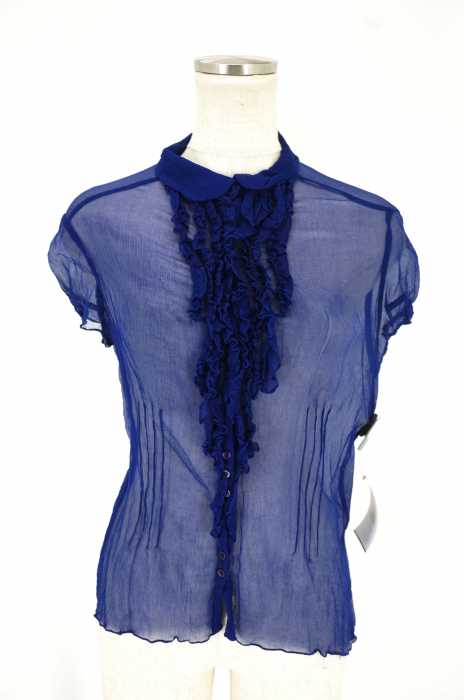 TARA JARMON （タラジャーモン） シフォンシースルーブラウス レディース トップス