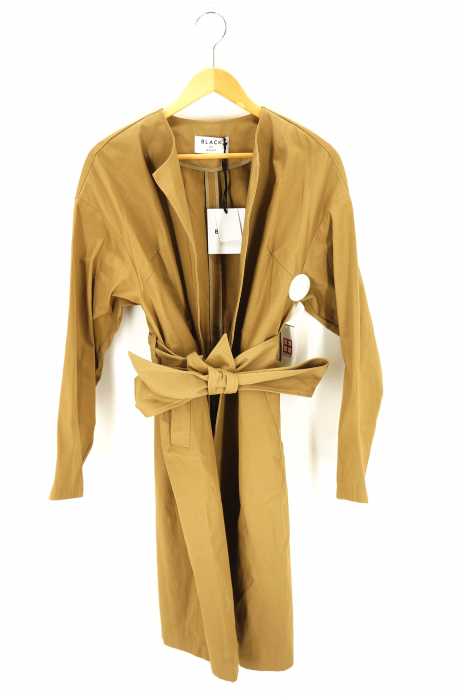 BLACK by moussy(ブラックバイマウジー) no collar plain trench ノーカラープレーントレンチ レディース アウター