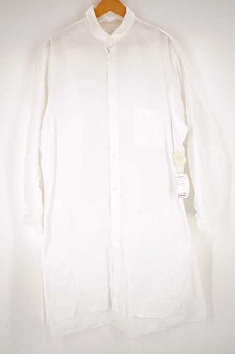 Yohji Yamamoto(ヨウジヤマモト) ラウンドカラーロングシャツ メンズ トップス