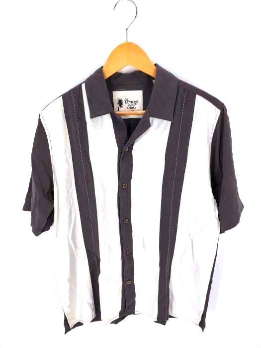 VINTAGE SILK（ヴィンテージシルク） シルク半袖開襟シャツ メンズ トップス