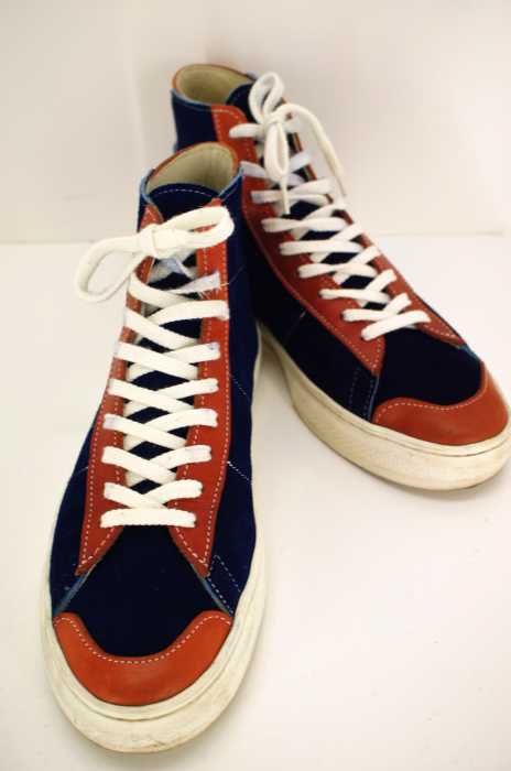 KIKS TYO×Akomplice() 栃木レザーハイカットコラボスニーカー メンズ シューズ