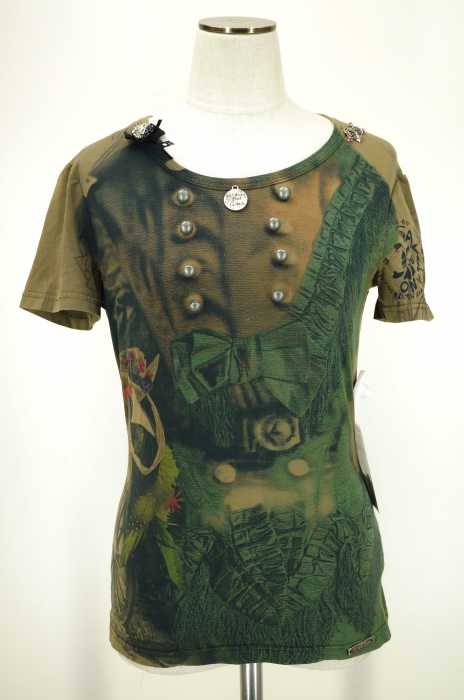 galliano(ガリアーノ) スタッズ装飾Tシャツ レディース トップス