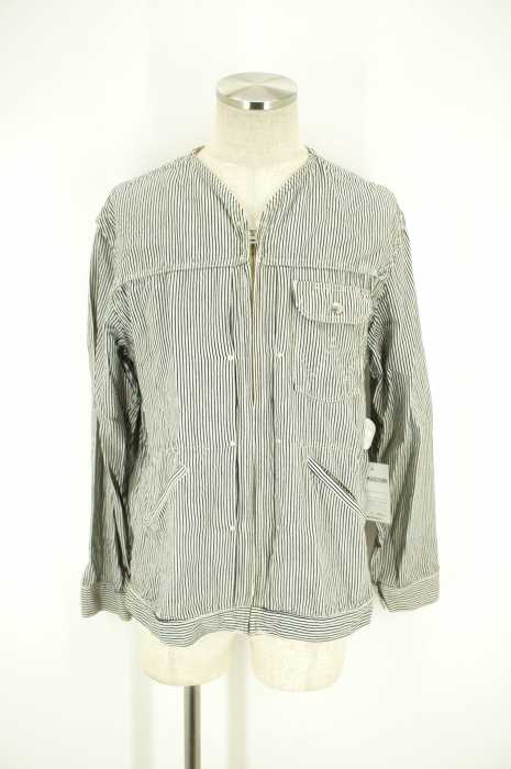 monkey tine×Wrangler (モンキータイム×ラングラー) ストライプ柄デニムジャケット メンズ トップス