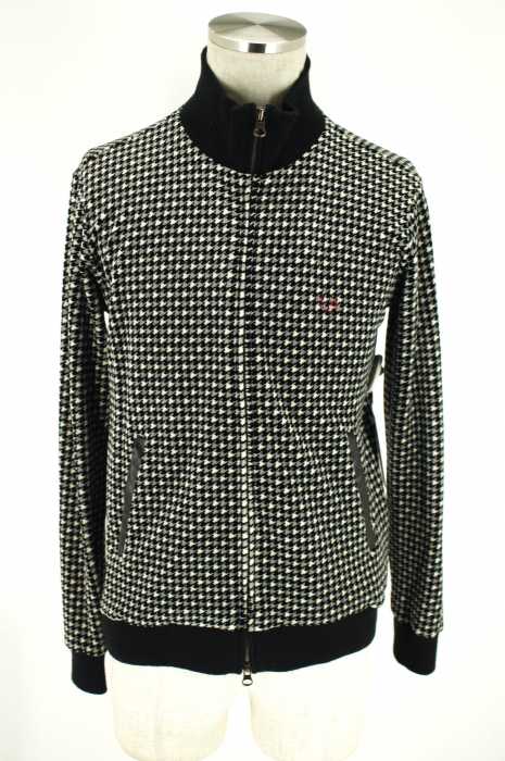 FRED PERRY (フレッドペリー) 千鳥格子柄ベロアジャケット メンズ トップス