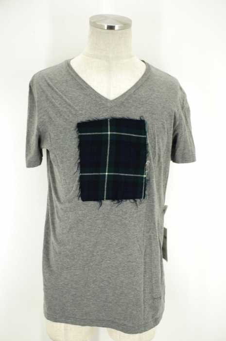 BURBERRY PRORSUM COLLECTION （バーバリープローサムコレクション） パッチワークVネックTシャツ メンズ トップス