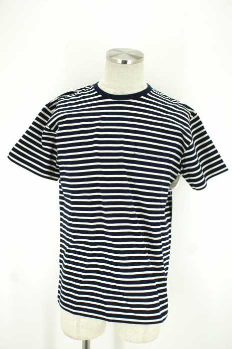 Mr. GENTLEMAN(ミスタージェントルマン) バックプリント フレームボーダーTシャツ メンズ トップス