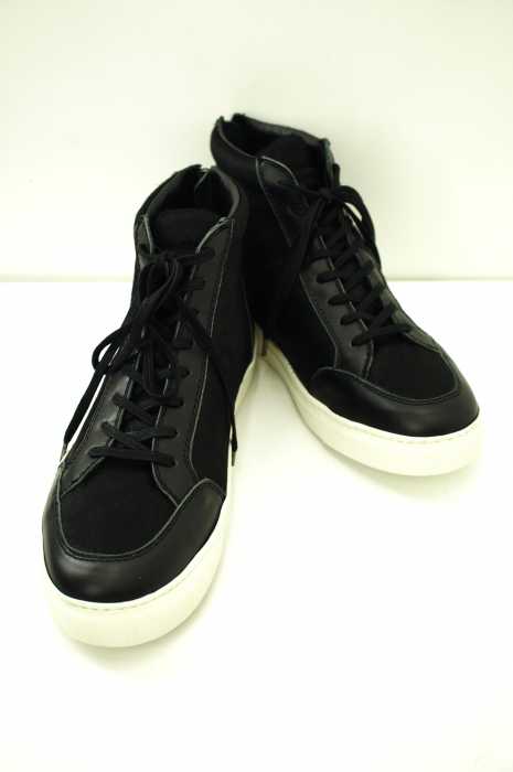 wjk （ダブルジェイケイ） 16AW hair calf zip HI-cut ハイカットスニーカー メンズ シューズ