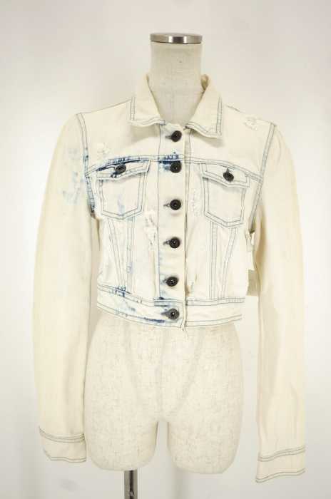 ZARA （ザラ） ダメージ加工ウォッシュデニムジャケット レディース アウター